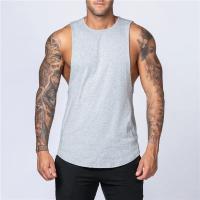 Ropa de gimnasio para hombre, camiseta sin mangas de algodón para Fitness de verano, camiseta sin mangas para correr y culturismo, chaleco muscular informal transpirable con cuello redondo - details 11