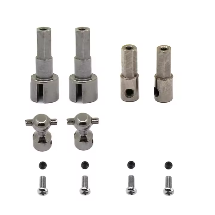 Metal Front & Rear Axle Drive Shaft CVD Set for C14 C24 C34 B14 B24 B36 MN D90 MN99S RC Car Upgrade Parts - 1
