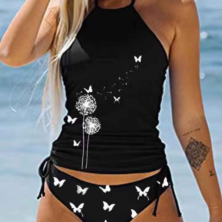 Nuevo traje de baño de playa con bikini dividido - 1