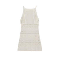 OUWU- 2025 Verano Casual Chic Mujeres Vestido De Punto Halter Sin Mangas Mini Vestido Nueva Moda Vestido Corto - details 1