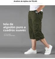 Pantalones cortos deportivos informales para hombre, pantalones cortos deportivos con bolsillos, holgados y ajustados - details 1