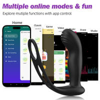 Consolador masajeador de próstata Unisex, vibrador con Control remoto por aplicación, tapón anal Gay, inalámbrico, productos para adultos - details 16