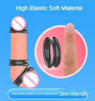 Anillo extensor reutilizable de prepucio para hombres y parejas, jaula de castidad masculina, eyaculación retardada, Juguetes sexuales - details 31