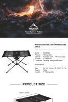 Widesea-mesa plegable para acampada, mueble plegable para viajes, turismo, pesca al aire libre - details 0