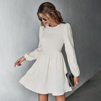 Vestido Largo de Manga Larga para Mujer con Cintura Estética Primavera Otoño 2025 - details 6