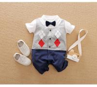 Bodi Suit de Verano para Bebés de 0-18 Meses Estilo Gentleman para Niños y Niñas - details 13