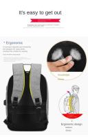 Mochila antirrobo con cerradura de contraseña para hombres, bolsa de computadora de carga usb, mochila de ocio empresarial - details 17