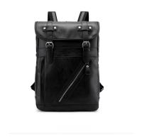 Mochila vintage de cuero impermeable para hombre, bolso de hombro para ordenador portátil de 15,6 pulgadas, para estudiantes universitarios - details 4