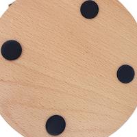 Estante de papel en rollo de madera antideslizante Simple, soporte de papel en rollo de pie sin rasgo con una sola mano, bonito soporte para servilletas para el hogar - details 4