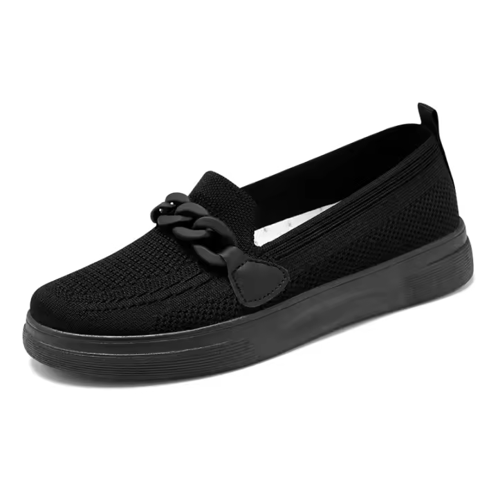 Zapatos cómodos de mujer, zapatos tejidos tipo fly, zapatos de mamá con pedal, zapatos cómodos de mujer - 1