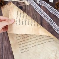 50 hojas de papel de escritura de papelería Vintage, papel de carta para álbum de recortes literario clásico Simple, papel de dibujo, manualidades DIY - details 2