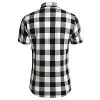 Camisa de Verano de Doble Bolsillo a Rayas Talla Grande Estilo Casual de Negocios para Hombres - details 47
