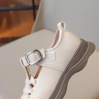 Zapatos planos versátiles transpirables antideslizantes para niñas, calzado de cuero para niños, moda y cómodo, estilo coreano, Otoño, 2024 - details 11