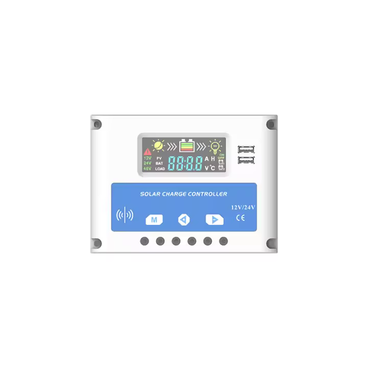 Anern 20A 30A PWM 12-24v Controlador De Carga Solar Doble Usb - 1