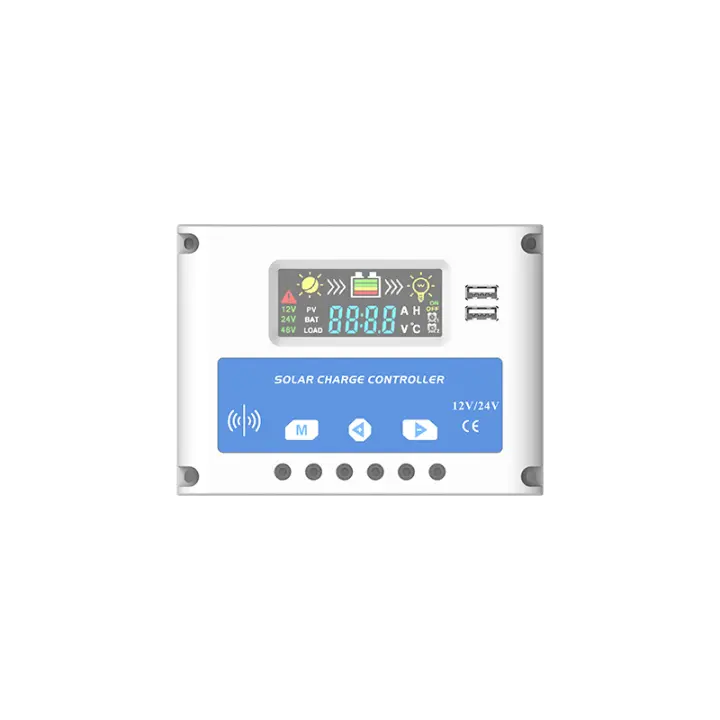 Anern 20A 30A PWM 12-24v Controlador De Carga Solar Doble Usb - 1