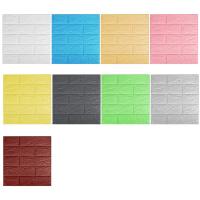Pegatina de ladrillo 3D autoadhesiva, papel tapiz de espuma impermeable, bricolaje, habitación, cocina, techo, fondo, calcomanías de pared, 15 piezas - details 1