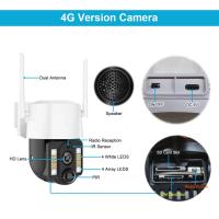 Cámara de vigilancia Solar WIFI 4G, videocámara remota para exteriores, inalámbrica, visión nocturna, HD, a todo Color, CCTV inteligente - details 12