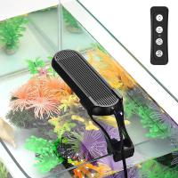 Luz LED para acuario con clip de 6 W – Lámpara para pecera Nano RGB de espectro completo con 14 modos de iluminación, control remoto, temporizador y brillo ajustable para acuarios marinos y plantados de hasta 20 litros - details 0