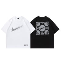 Camisetas Casuales de Verano para Hombres Algodón Puro, Cuello Redondo, Mangas Cortas, Nuevas Camisetas de Pareja con Estampados de Logotipo - details 11
