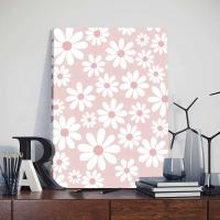 Póster Decorativo Rosa para Habitación de Niñas con Marco Pintura en Lienzo de Amor de Mariposa Arte de Pared para Cuarto de Bebé Marca JUBEER Material Lienzo - details 7