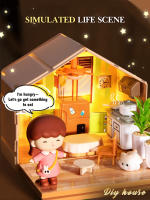 Casa de muñecas DIY Cottage Art House escena en miniatura decoración hecha a mano Mini montaje juguetes para juego de imitación para niñas regalos de cumpleaños - details 4