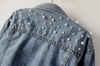 Chaqueta Vaquera Mujer 2025 - Bordada con Perlas y Detalles de Cuentas, Diseño Premium para Looks Casual y Elegante - Tejido Resistente y Cómodo - details 7