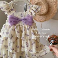 Vestidos de Princesa Ouwu para Niñas de 1 a 6 Años Vestido de Fiesta Diario sin Mangas con Estampado Floral y Volantes - details 4
