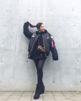 Chaqueta de vuelo de bombardero de invierno Vintage MA-1 APOLLO ropa de calle para hombre ropa de calle cálida Varsity Hip Hop jugador de béisbol piloto USAF - details 5