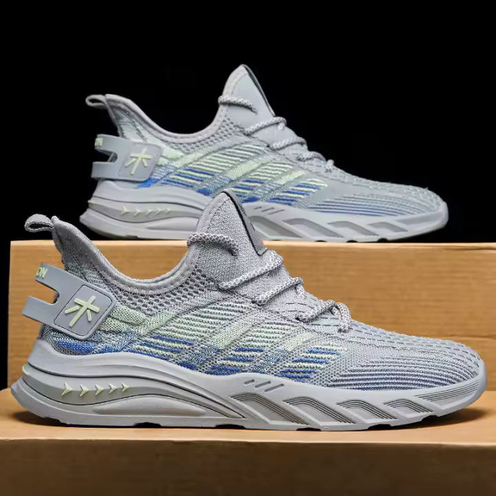 Feizhi-zapatos deportivos y de ocio transpirables para hombre, protección laboral de malla, versátiles, de fondo suave, novedad de verano 2023 - 1