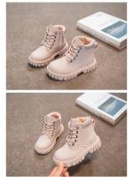 Botas Cortas De Cuero Para Niños Y Niñas Moda Comodidad Deportivas Casuales Antideslizantes Invierno Talla True Fit Para Edad 7-13 Unisex - details 12