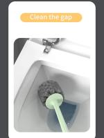 Cepillo De Inodoro Lindo De Cerditos Set De Limpieza De Baño Colgante Sin Esquinas Muertas Material Plástico Doble Pieza - details 1