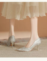 Zapatos de novia principal 2025 diseño francés Tacones altos y estilizados - details 9