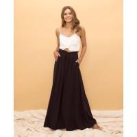 Pantalones bohemios de pierna ancha para mujer, cintura alta, sueltos, manga ancha, estilo veraniego - details 11