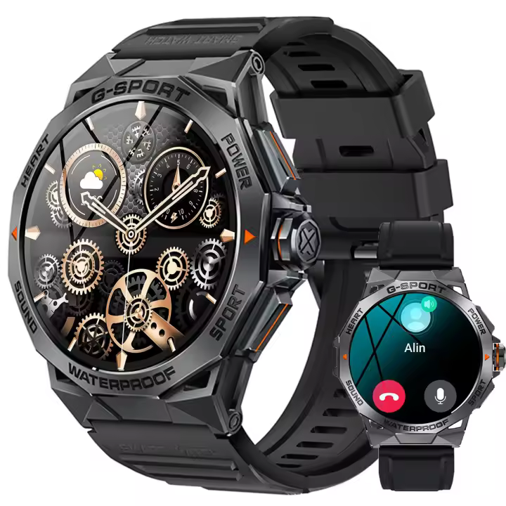 Reloj inteligente con pantalla grande de 1,43 "para hombre, Smartwatch con pantalla AMOLED HD, para IOS y Android - 1