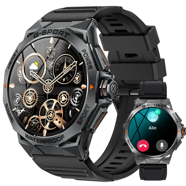 Reloj inteligente con pantalla grande de 1,43 "para hombre, Smartwatch con pantalla AMOLED HD, para IOS y Android - 1