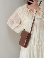 Bolso cruzado magnético de moda para mujeres Diseño vertical elegante Mini bolso de hombro de cuero PU Diseño minimalista para el teléfono - details 22