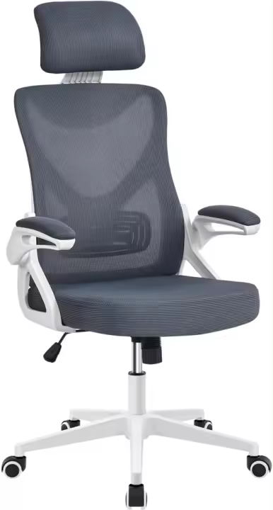 Silla de Oficina Ergonómica Silla Reposabrazo Ajustable Silla Oficina Trabajo con Reposacabeza Silla Giratoria Rosa - 1