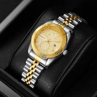 Reloj de cuarzo mujer correa de acero impermeable calendario aleación - details 6