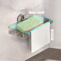 Estante de ducha con ventosa transparente, estante de drenaje para fregadero sin taladro, organizador de ducha de gran capacidad extraíble para cocina - details 7