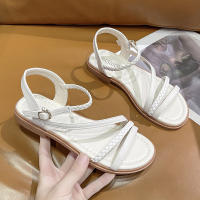 Sandalias de tacón para mujer 2025 Estilo bohemio étnico, suela de goma francesa, diseño de detalle de suela suave - details 7