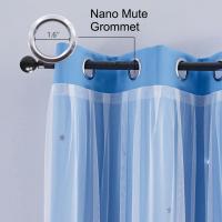 Cortinas de Dormitorio de Doble Capa Aislantes Térmicos Opaques con Ojales Protección UV,1 pieza - details 33