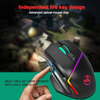 Teclado con cable RGB de 61 teclas, Mouse para juegos, Kit de oficina, retroiluminación, 12800dpi, programable, Combos para PUBG Gamer - details 3