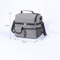 Bolsa Térmica Portátil Para Almuerzo De 10L Impermeable Y Aislada Con Estuche De Alimentos Duradero Para Oficina Y Camping - details 0