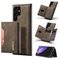 M2 para Samsung S24 funda protectora de cuero con tarjetero de succión Ultra magnética S23 Ultra dos en uno funda para teléfono móvil dividida - details 8
