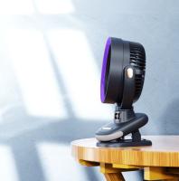 Ventilador USB Portátil con Luz Nocturna Rotación de 360°, 3 Velocidades, Silencioso y Ahorro Energético para Cama/Escritorio/Pared - details 6