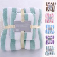 Juego de toallas de baño de secado rápido para adultos, terciopelo Coral, suave, absorbente, cara C - details 1
