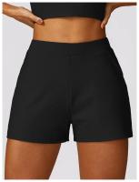 Pantalones cortos deportivos casuales y sueltos de nylon para yoga y ejercicios de autómneo y invierno acero inoxidable rápido secado - details 22