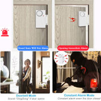Sistema de Alarma Anti-Robo para Puertas y Ventanas de Elecpow con Control Remoto Inalámbrico Kit de Seguridad para el Hogar Detectores de Apertura de Puertas con Batería - details 0