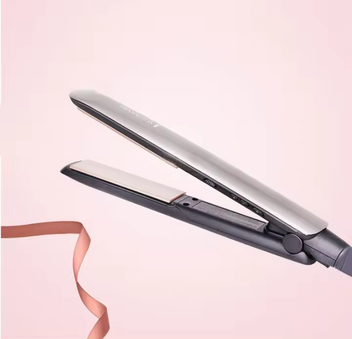 Plancha de pelo remington, plancha de pelo terapéutica de iones y placas de cerámica, plancha plana con alta temperatura Digital de 450F - 1