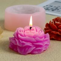 1 molde de silicona para hornear con diseño de peonía, molde para chocolate, herramientas de decoración de pasteles de boda, gelatina, fondant, pasteles, chocolate, velas, molde DIY para manualidades, regalo hecho a mano - details 2
